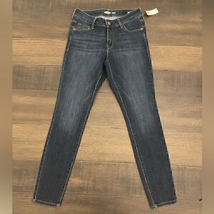 Old Navy Rockstar Super Skinny Denim Jeans Mid-Rise Dark Wash Size 2 Short
